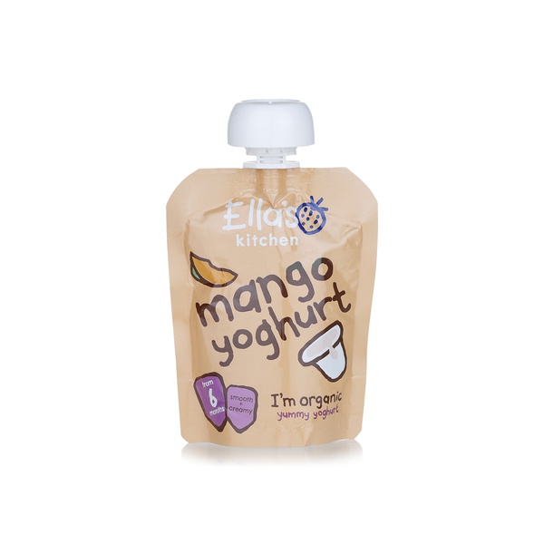 Ellas Kitchen organic mango Greek yoghurt 6+ months 90g - Waitrose UAE & Partners - 5060107335868