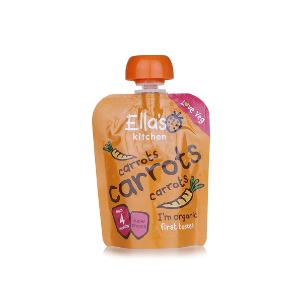 Ellas Kitchen organic carrots puree 4+ months 70g - Waitrose UAE & Partners - 5060107335950