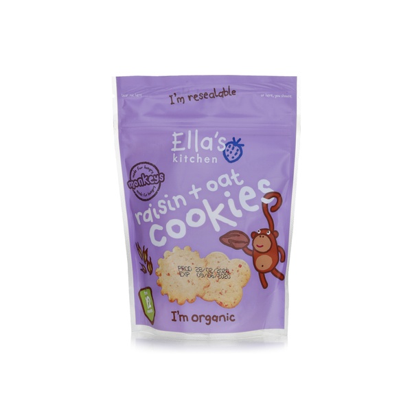 Ellas Kitchen raisin & oat cookies 12+ months 80g - Waitrose UAE & Partners - 5060107336445