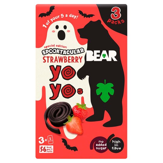Bear Yoyo Strawberry 3X20g - 5060139435871