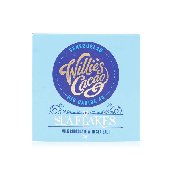 Willie's Cacao Sea Flakes Milk Chocolate with Sea Salt - 5060165580996