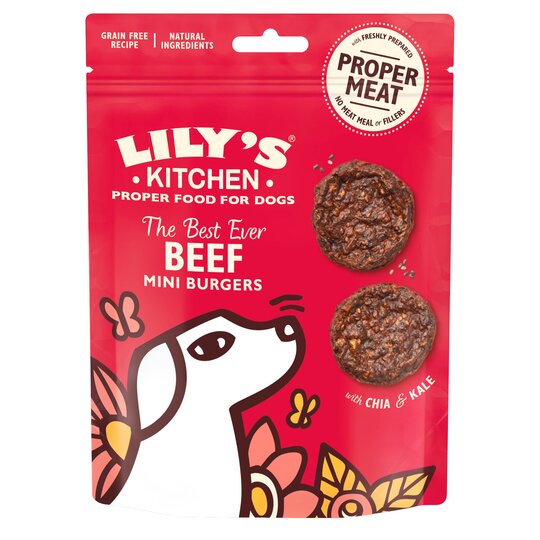 Lilys Kitchen Mini Beef Brgrs For Dogs 70G - 5060184249799