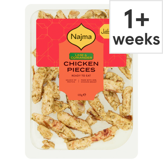 Najma Halal Chicken Pieces Lime & Coriander 125G - 5060188692843