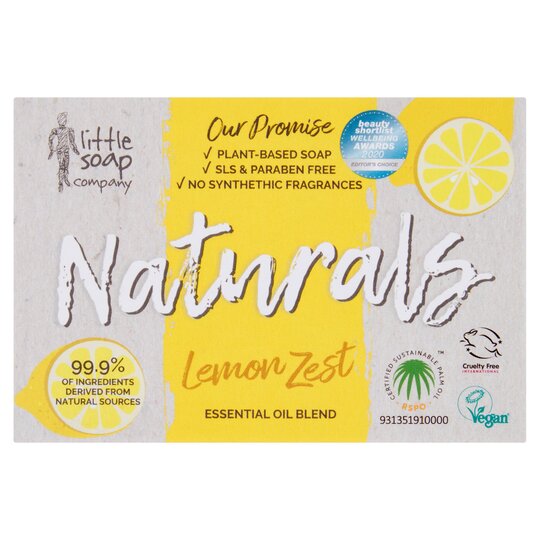 Little Soap Company Natural Bar Soap Cleansing Lemon 100G - 5060194391129