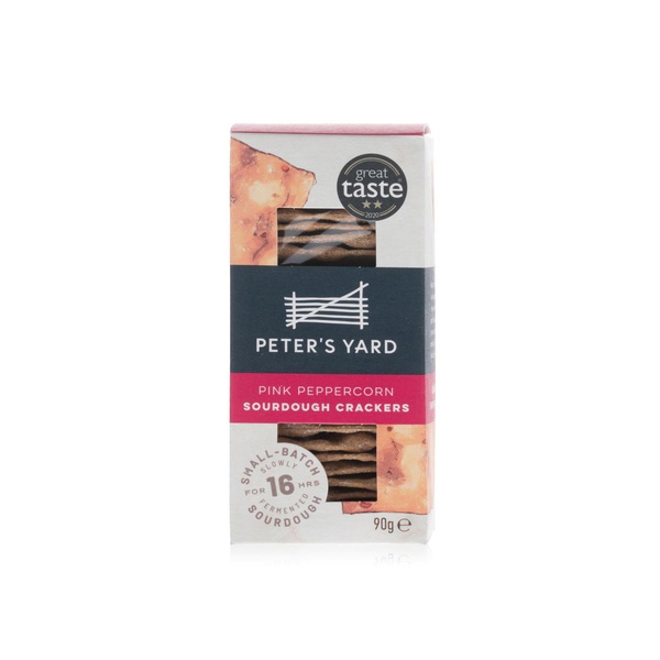Peter's Yard pink peppercorn sourdough crackers 90g - Waitrose UAE & Partners - 5060198820915