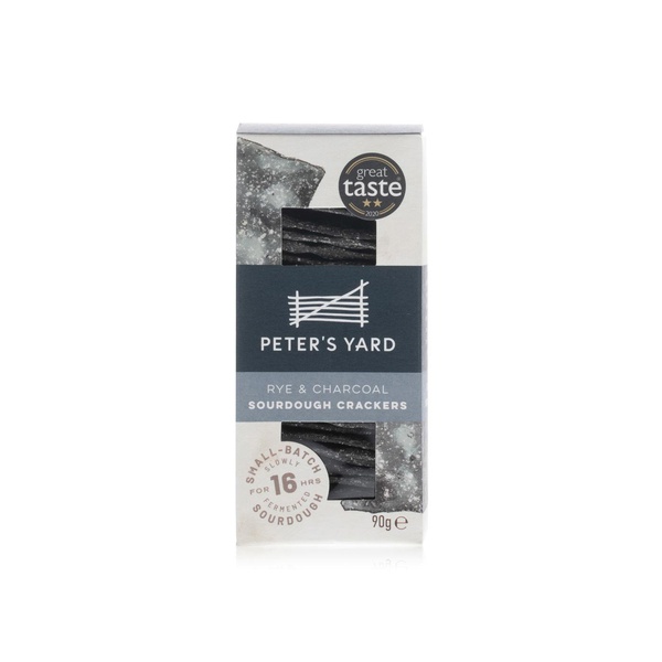 Peter's Yard rye & charcoal sourdough crackers 90g - Waitrose UAE & Partners - 5060198820922