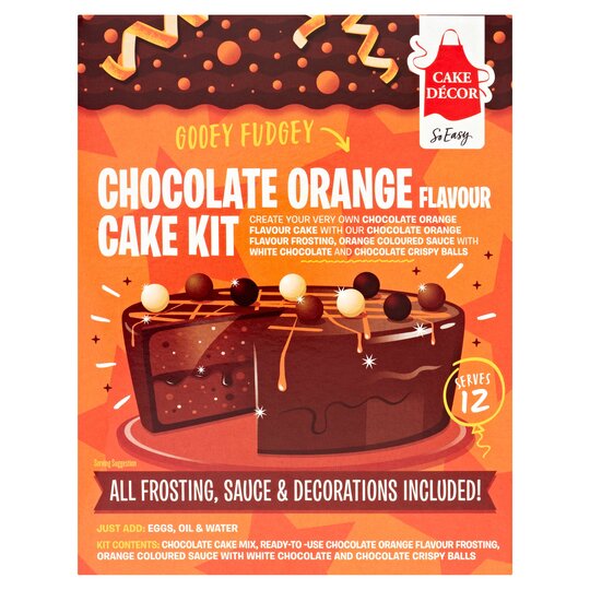 Cake Decor Chocolate Orange Flavour Cake Kit 790G - 5060234985318