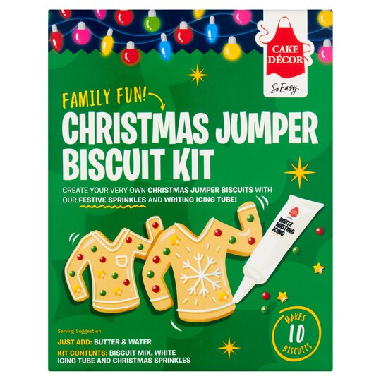 Cake Decor Christmas Jumper Biscuit Kit 194G - 5060234985387