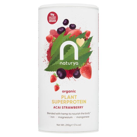 Naturya Organic Super Protein Acai Strawberry 210G - 5060238482226