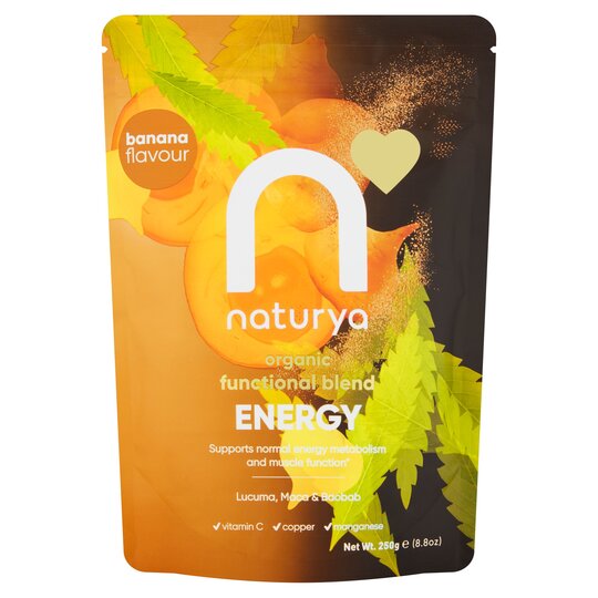 Naturya Organic Blend Energy Banana Flavoured 250G - 5060238482325