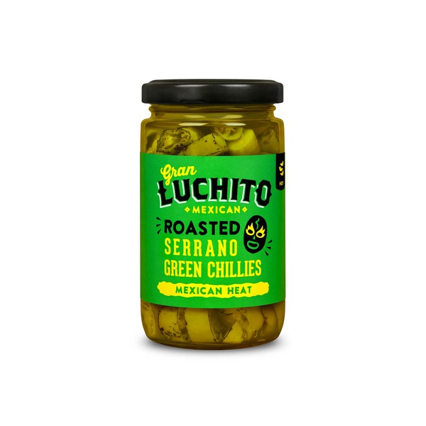 Gran Luchito fire roasted serranos 215g - Waitrose UAE & Partners - 5060321390469