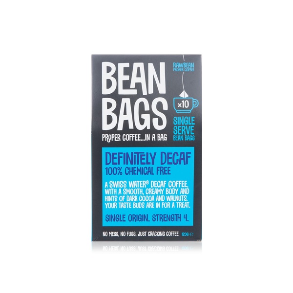 Raw Bean coffee bean bags - definitely decaf 120g - Waitrose UAE & Partners - 5060334480065