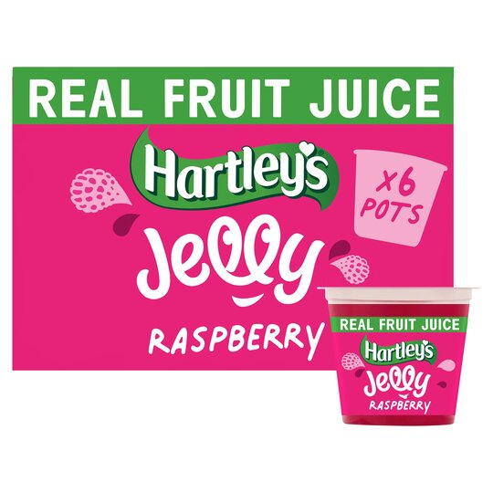 Hartley's Raspberry Flvor Jelly Pots 125G - 5060391621746