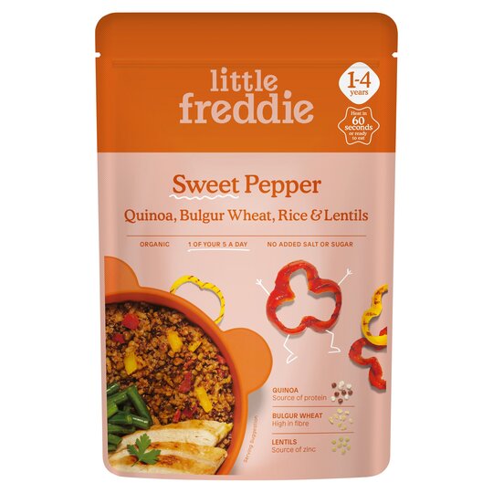 Little Freddie Organic Sweet Pepper & Grains 1-4 Years 140G - 5060403118318