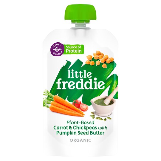 Little Freddie Organic Carrot & Chickpea 6M+ 120G - 5060403118493