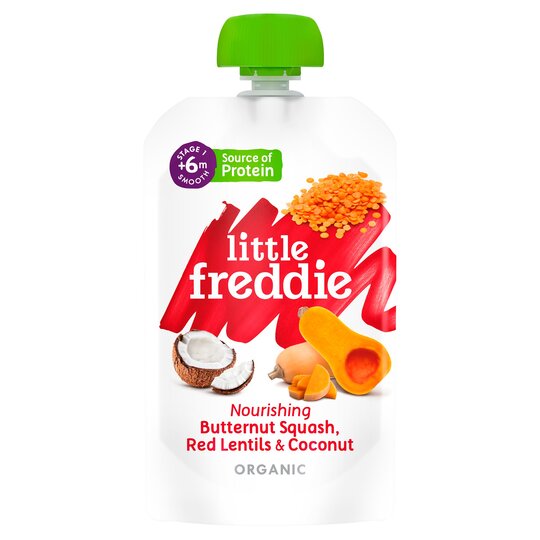 Little Freddie Organic B/Sqsh, Lentil & Coconut 6M+ 120G - 5060403118622