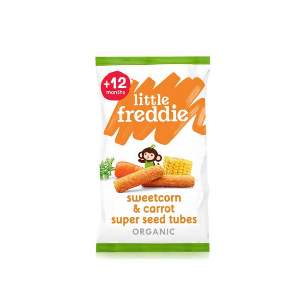 Little Freddie sweetcorn and carrot superseed tubes 44g - Waitrose UAE & Partners - 5060403118868