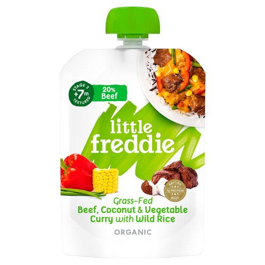 Little Freddie Organic Beef Curry Coconut & Vegetable 7M+ 130G - 5060403119469