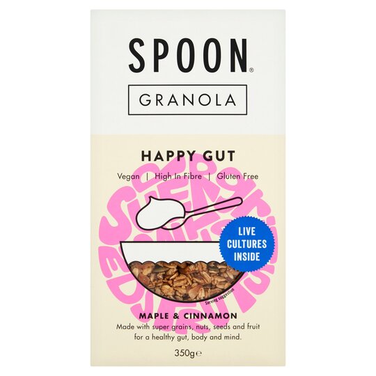 Spoon Cereals Happy Gut Granola Mpl & Cinnamon 350G - 5060419540158