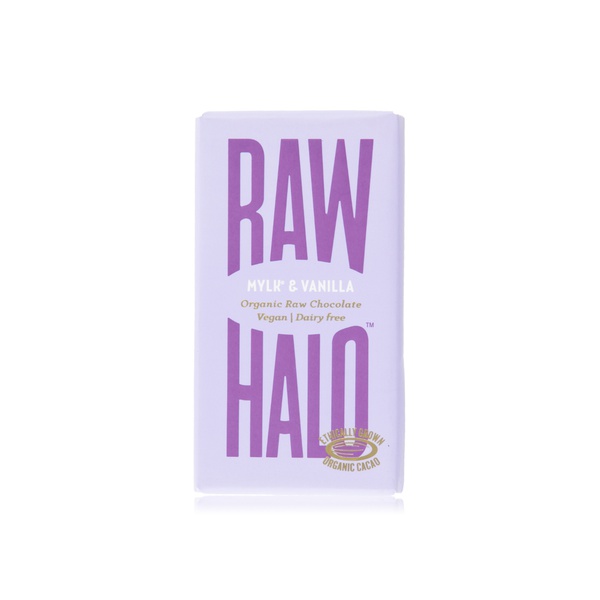 Raw Halo mylk & vanilla organic raw chocolate bar 35g - Waitrose UAE & Partners - 5060430551492