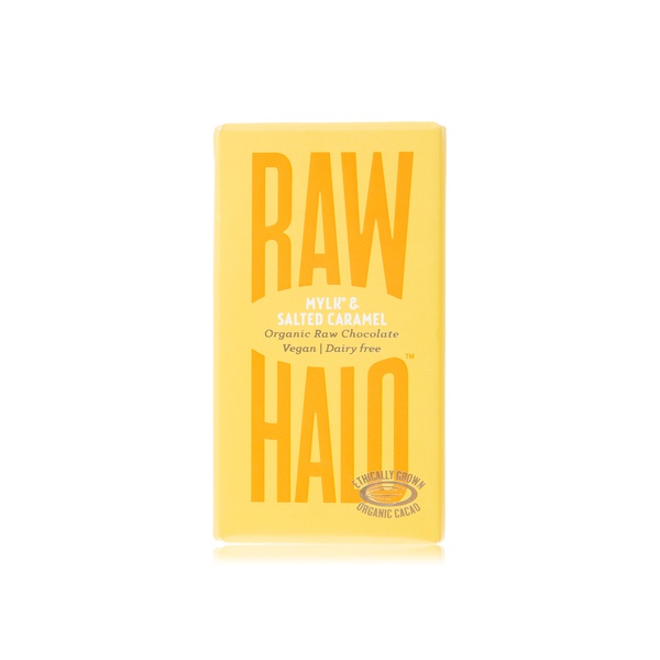 Raw Halo mylk & salted caramel organic raw chocolate bar 35g - Waitrose UAE & Partners - 5060430551515