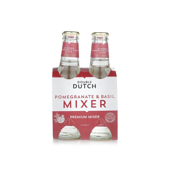 Double Dutch pomegranate & basil mixer 4x200ml - Waitrose UAE & Partners - 5060434790088