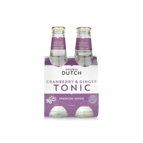 Double Dutch cranberry & ginger tonic 4x200ml - Waitrose UAE & Partners - 5060434790293