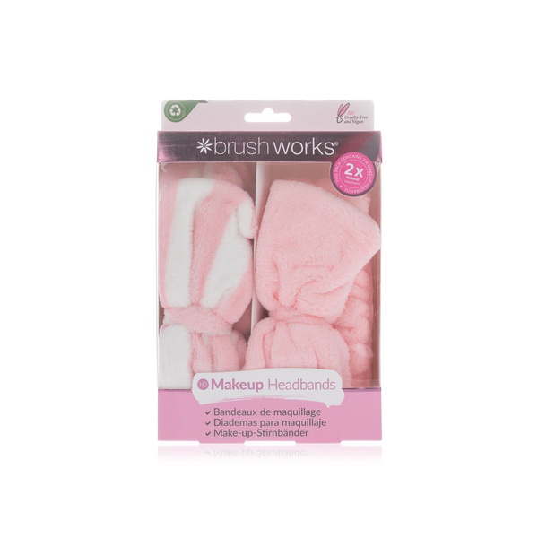 Brushworks makeup headbands - 2 pack - Waitrose UAE & Partners - 5060455147779