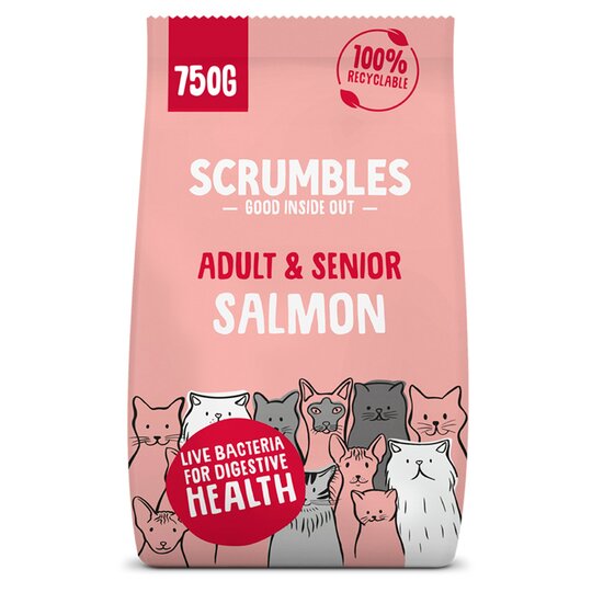 Scrumbles Chicken With Salmon Dry Cat Food 750G - 5060475830057