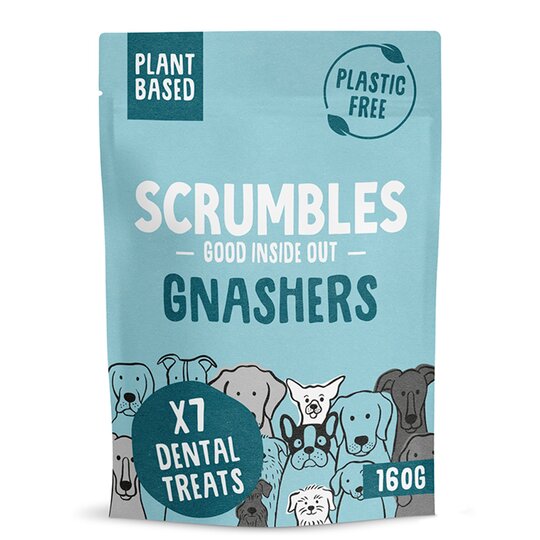 Scrumbles Gnashers Dental Dog Treats 160G - 5060475830323