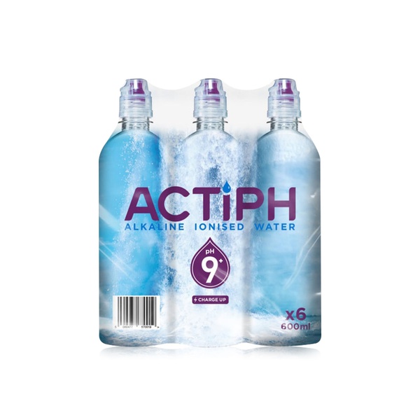 Actiph alkaline ionised water 6x 600ml - Waitrose UAE & Partners - 5060477670064