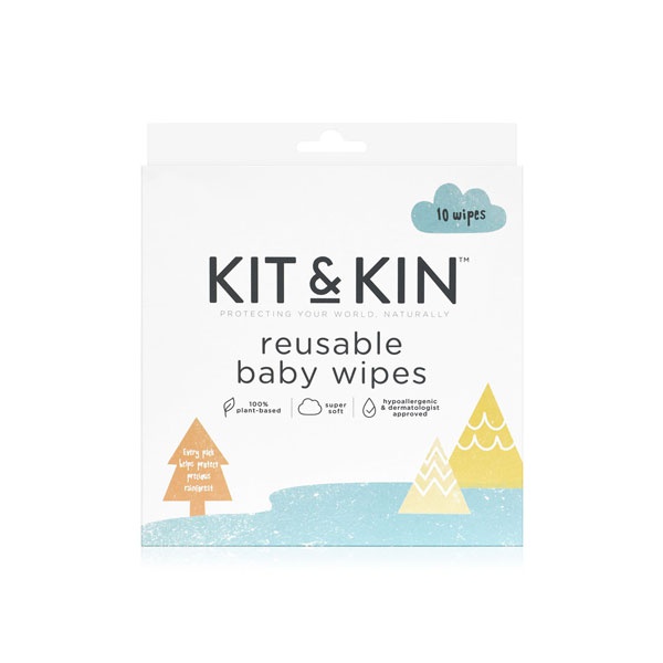 Kit & Kin baby wipes - 60 pack - Waitrose UAE & Partners - 5060479850259