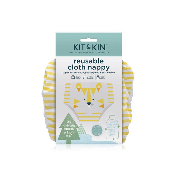 Kit & Kin reusable diaper tiger - Waitrose UAE & Partners - 5060479852819