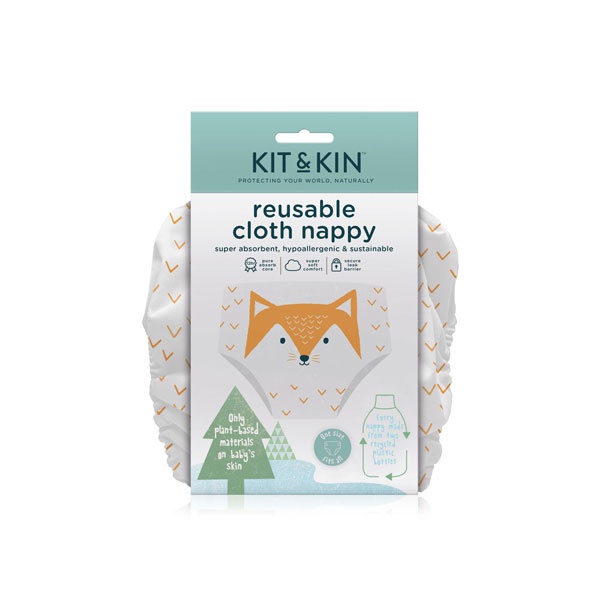 Kit & Kin reusable diaper fox - Waitrose UAE & Partners - 5060479852833