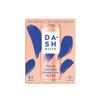 Dash Water with peach 4 x 330ml - Waitrose UAE & Partners - 5060489730213