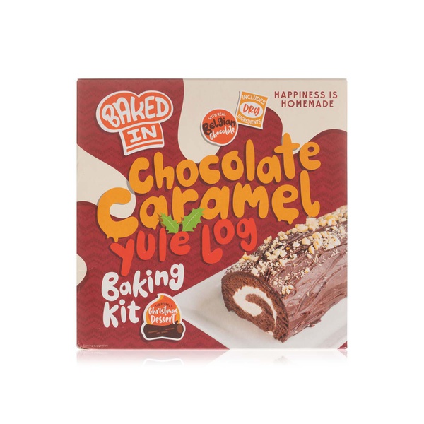 Baked In chocolate and caramel yule baking kit 384g - Waitrose UAE & Partners - 5060502500199