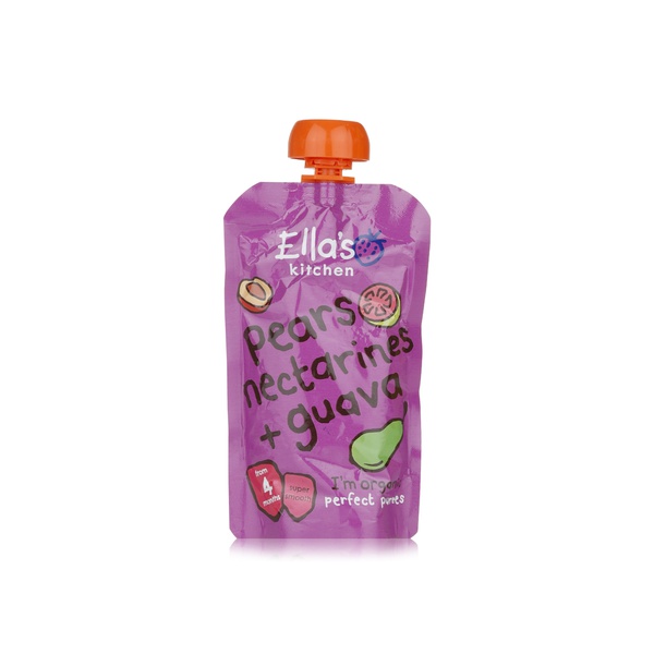 Ellas Kitchen organic pear, nectarine & guava 4+ months 120g - Waitrose UAE & Partners - 5060503501799