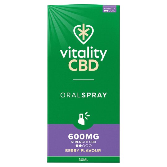 Vitality Cbd Oral Spray 600Mg Berry 30Ml - 5060553609681