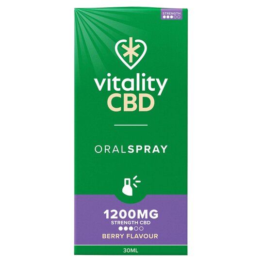 Vitality Cbd Oral Spray Berry 1200Mg 30Ml - 5060553609728