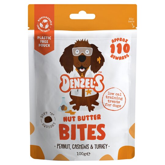 Denzel's Nut Butter Bites For Dogs 100G - 5060582150130