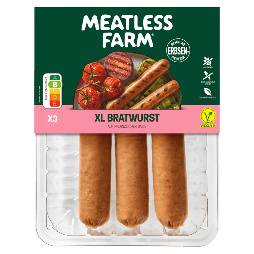 Meatless Farm XL Bratwurst vegan 225g - 5060626404458