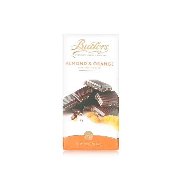 Butlers almond and orange dark chocolate bar 100g - Waitrose UAE & Partners - 5099466176843