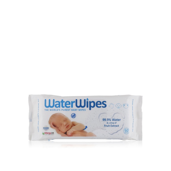 Waterwipes chemical free baby wipes x60 - Waitrose UAE & Partners - 5099514041215