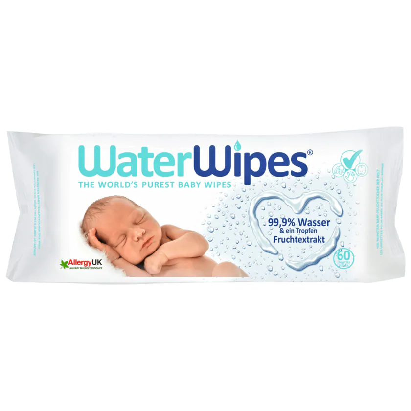 Water Wipes Feuchttücher Baby 60 Stück - 5099514043608