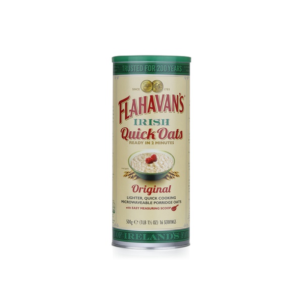 Flahavans Microwave Quick Porridge Oats 500G - 5099801000352