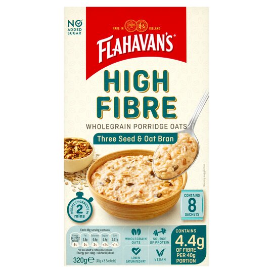 Flahavans High Fibre Prdge Oats 320G - 5099801004671