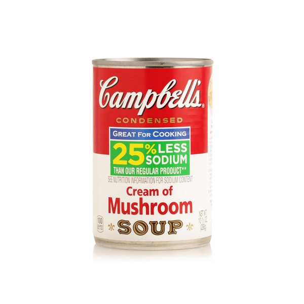 Campbell's low salt cream of mushroom soup 298ml - Waitrose UAE & Partners - 51000166814