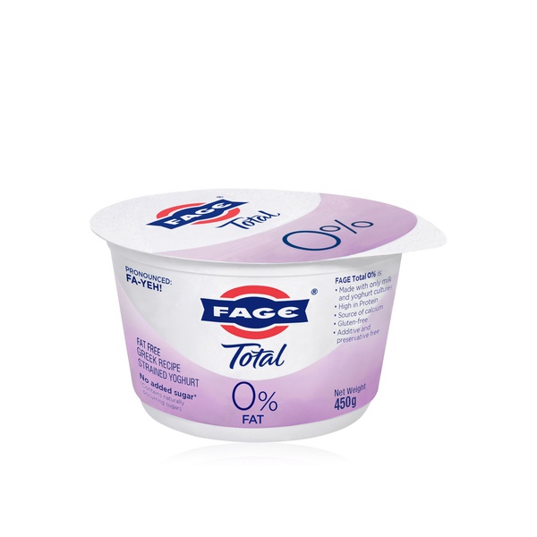 Fage total 0% fat Greek yoghurt 450g - Waitrose UAE & Partners - 5201054017913