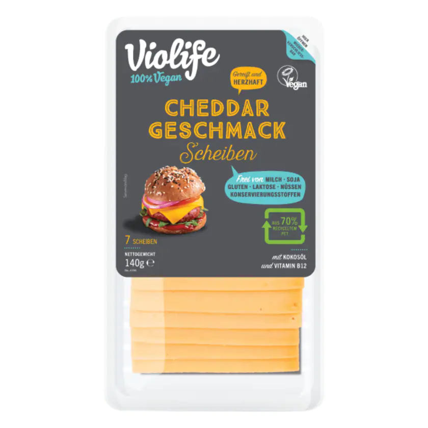Scheiben Cheddar Geschmack - 5202390017049