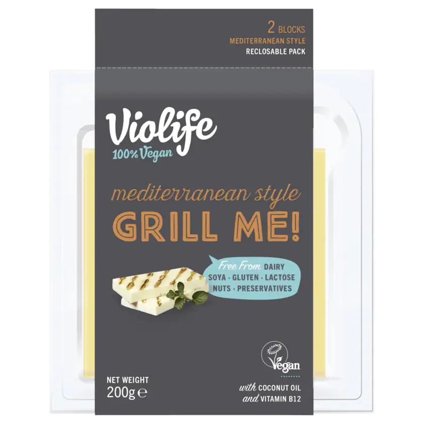 Violife Mediterranean Cheese Alternative Style Block X2 200G - 5202390019517